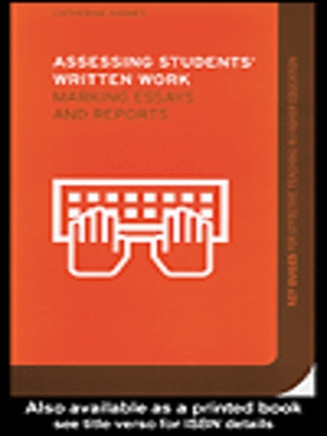 cover image of Assessing Students' Written Work